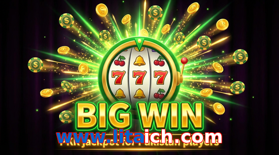 Big win animation on Www.litaich.com slot game