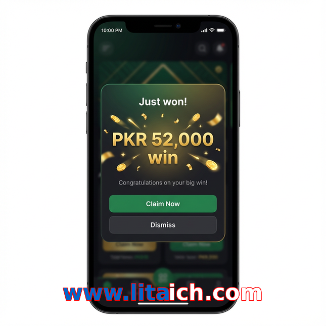 Main screen of Www.litaich.com win page for PK players